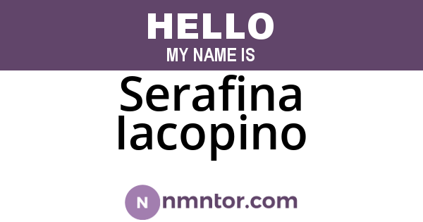 Serafina Iacopino