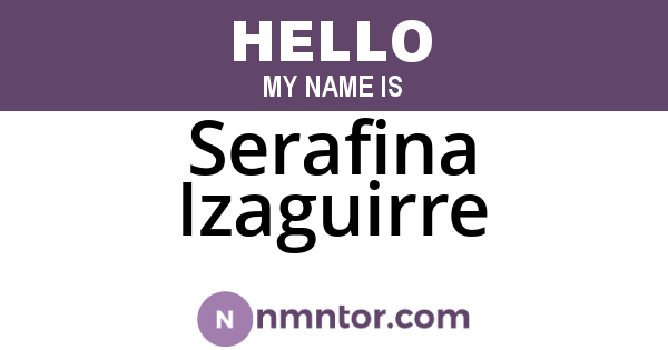 Serafina Izaguirre