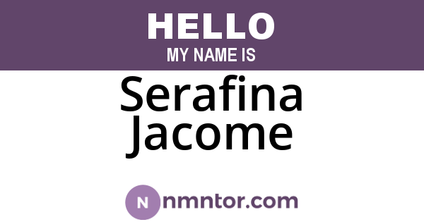 Serafina Jacome