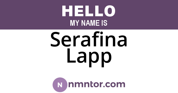 Serafina Lapp