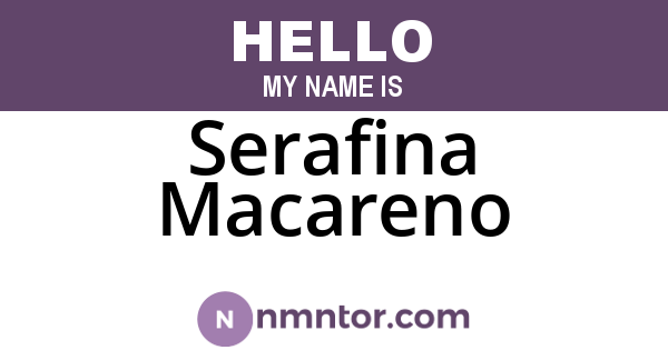 Serafina Macareno