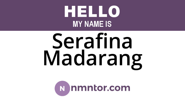 Serafina Madarang
