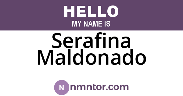 Serafina Maldonado