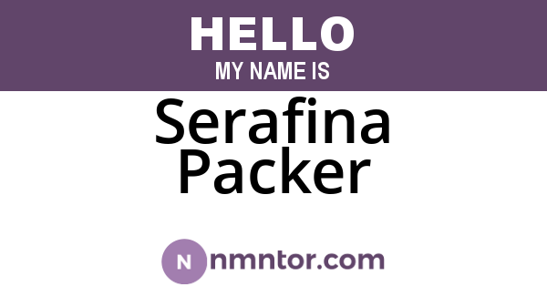 Serafina Packer