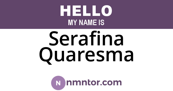 Serafina Quaresma