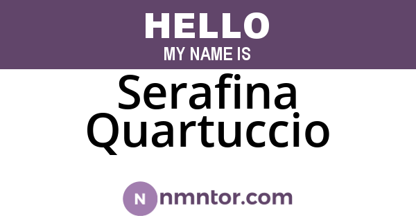 Serafina Quartuccio