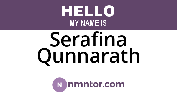 Serafina Qunnarath
