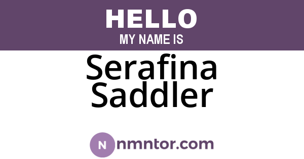 Serafina Saddler