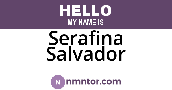 Serafina Salvador