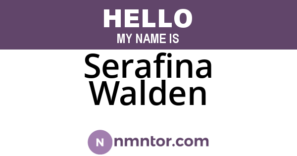 Serafina Walden