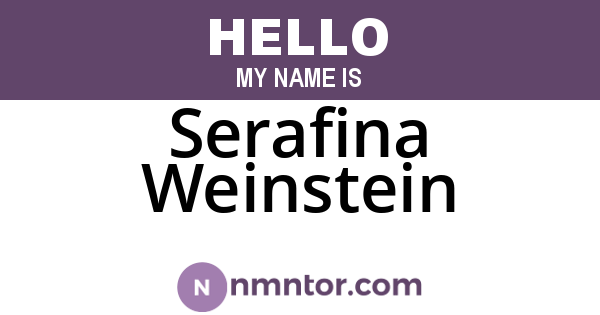 Serafina Weinstein