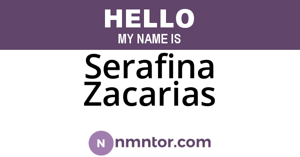Serafina Zacarias