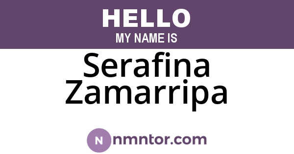 Serafina Zamarripa