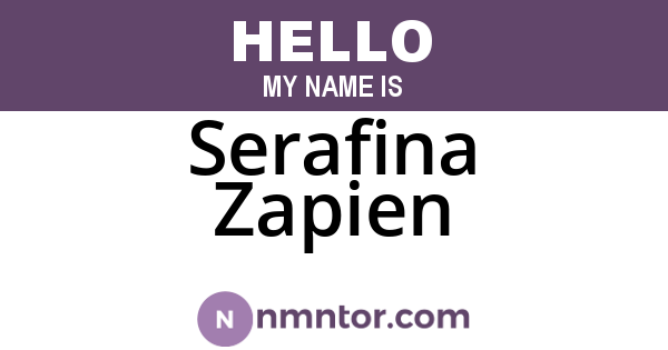Serafina Zapien