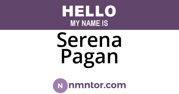 Serena Pagan