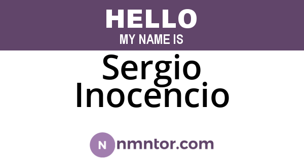 Sergio Inocencio