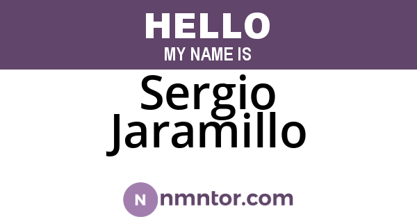 Sergio Jaramillo