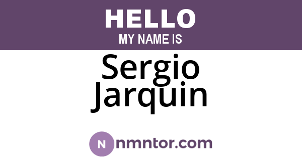 Sergio Jarquin