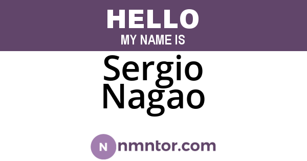 Sergio Nagao