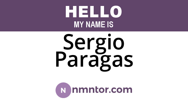 Sergio Paragas