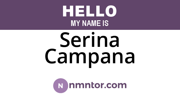 Serina Campana