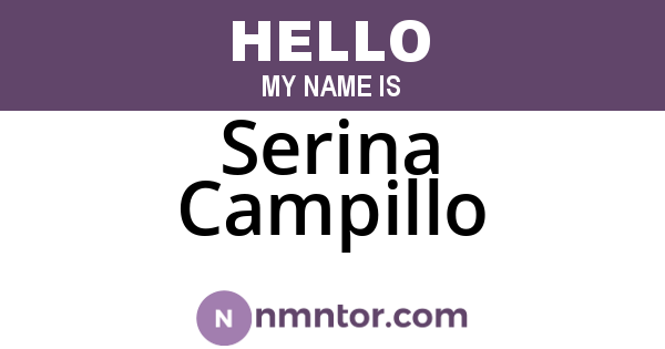 Serina Campillo