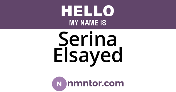 Serina Elsayed