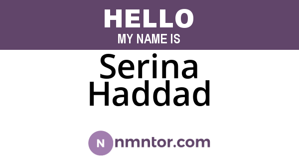 Serina Haddad