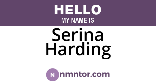 Serina Harding