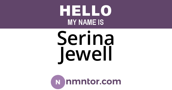 Serina Jewell