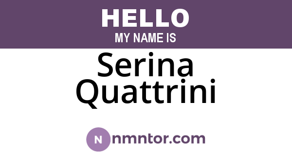 Serina Quattrini