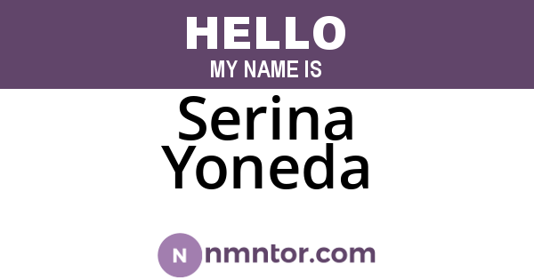 Serina Yoneda