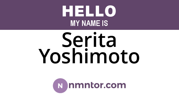 Serita Yoshimoto