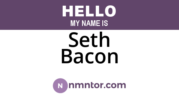 Seth Bacon
