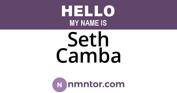 Seth Camba