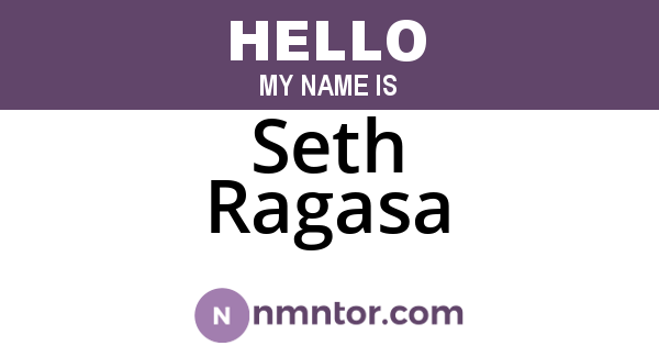 Seth Ragasa