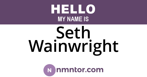 Seth Wainwright