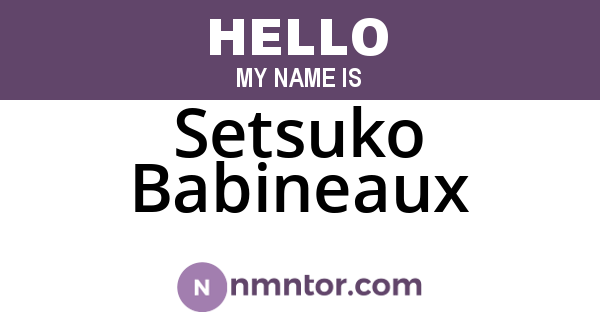 Setsuko Babineaux