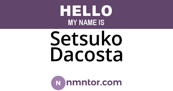Setsuko Dacosta