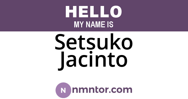 Setsuko Jacinto