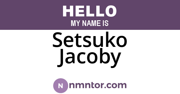 Setsuko Jacoby