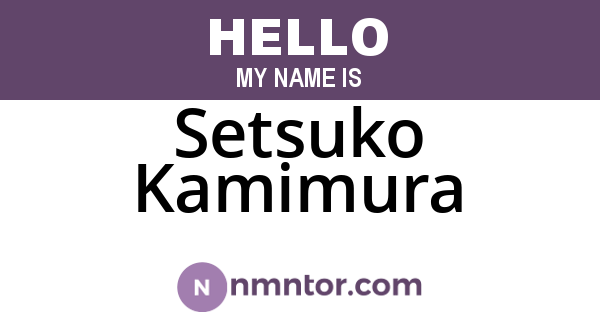 Setsuko Kamimura
