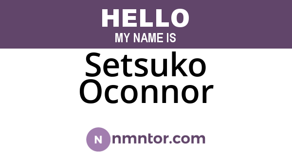 Setsuko Oconnor