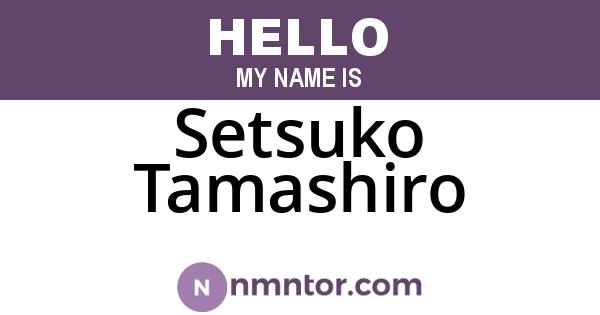 Setsuko Tamashiro