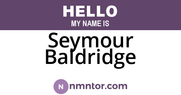 Seymour Baldridge