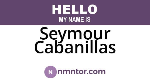 Seymour Cabanillas