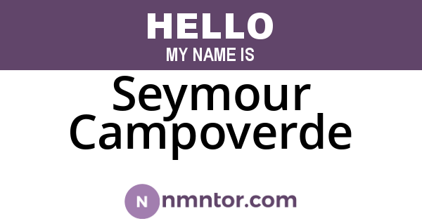 Seymour Campoverde