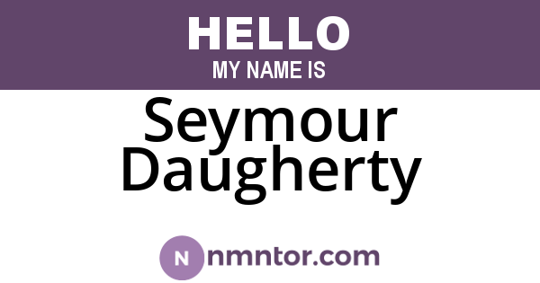 Seymour Daugherty
