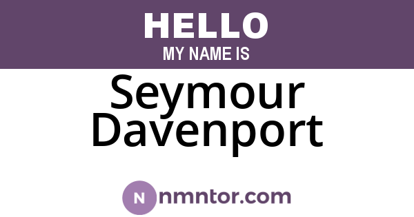 Seymour Davenport