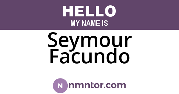 Seymour Facundo